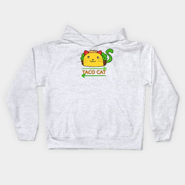 Taco Cat Backwards is Taco Cat Kids Hoodie by OceanicBrouhaha